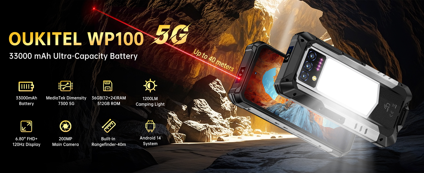 OUKITEL WP100 36gb+512gb 新品 Amazon.com: OUKITEL WP100 5G Rugged Smartphone Unlocked